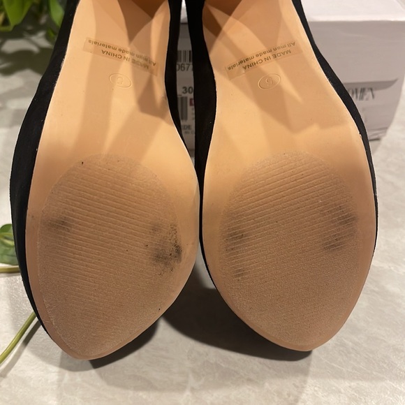 Dream Paris Women's Size 5 SwanHigh Heel Platform Suede Pump Shoes - Picture 6 of 7